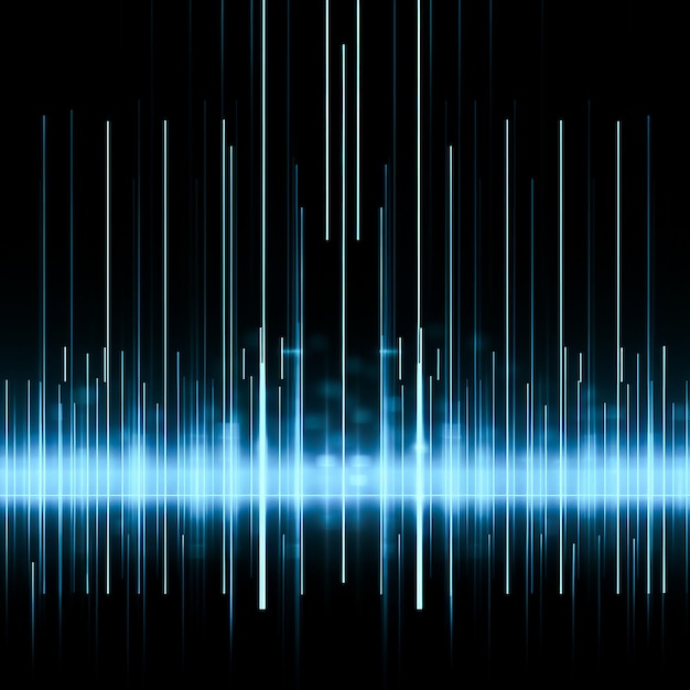 Tecnología de fotos abstractas concepto de fondo de grandes datos generado por IA