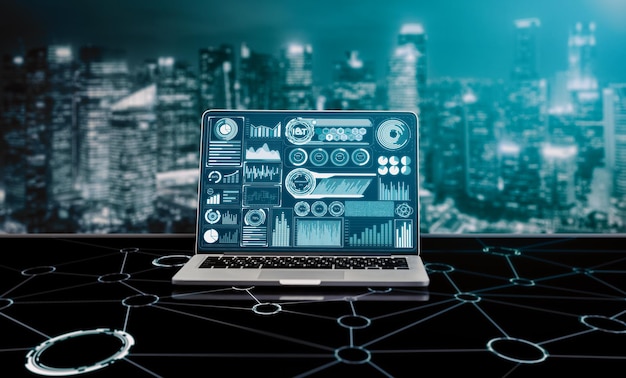 Tecnología de grandes datos para la financiación de empresas concepto uds