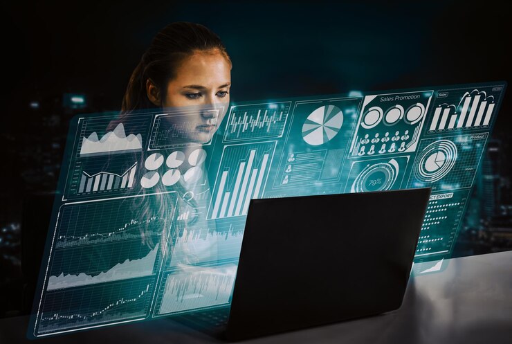 Foto tecnología de grandes datos para las finanzas empresariales