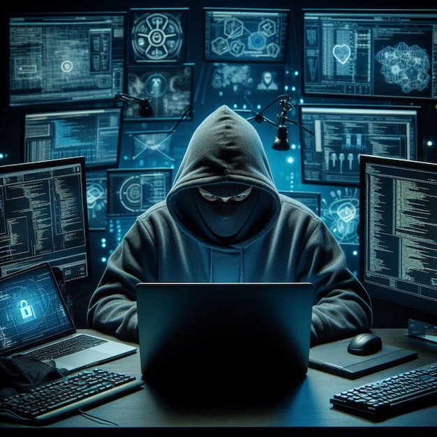 tecnología hacker ciberseguridad ataque cibernético