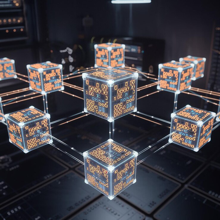 Foto tecnología holograma amplificador infografías
