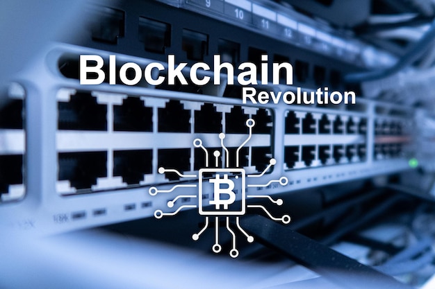 Tecnología de innovación de la revolución de blockchain en los negocios modernos