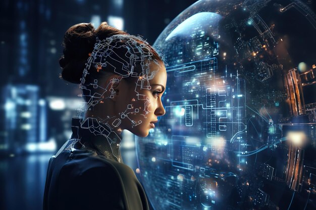 Tecnología de inteligencia artificial Aprendizaje automático Intercambio de datos