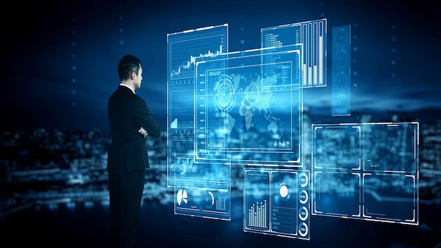Tecnología de inteligencia empresarial y medios mixtos analíticos de big data