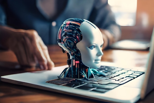 La tecnología inteligente depende de la IA generativa del robot