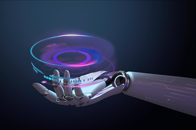 Tecnología inteligente de IA innovadora y futurista