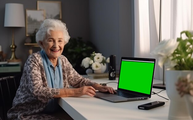 Tecnología de interacción de chat de video para mujeres mayores
