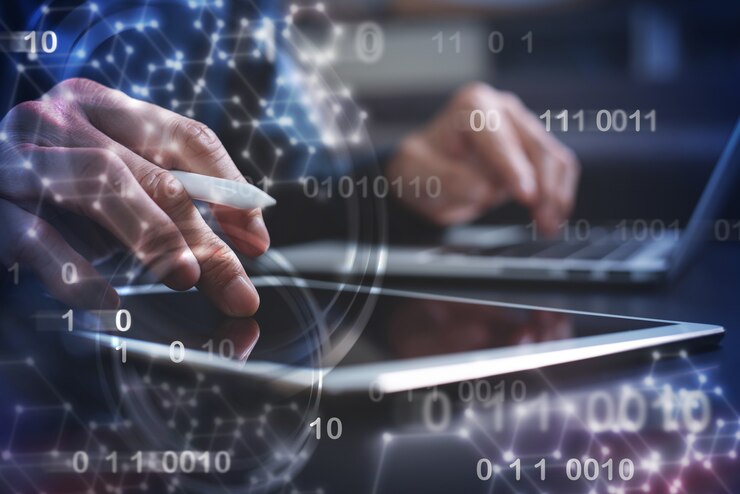 Foto tecnología de internet y desarrollo de software digital