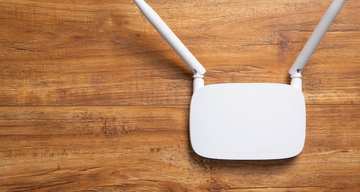 Foto tecnología de internet de enrutador wi-fi