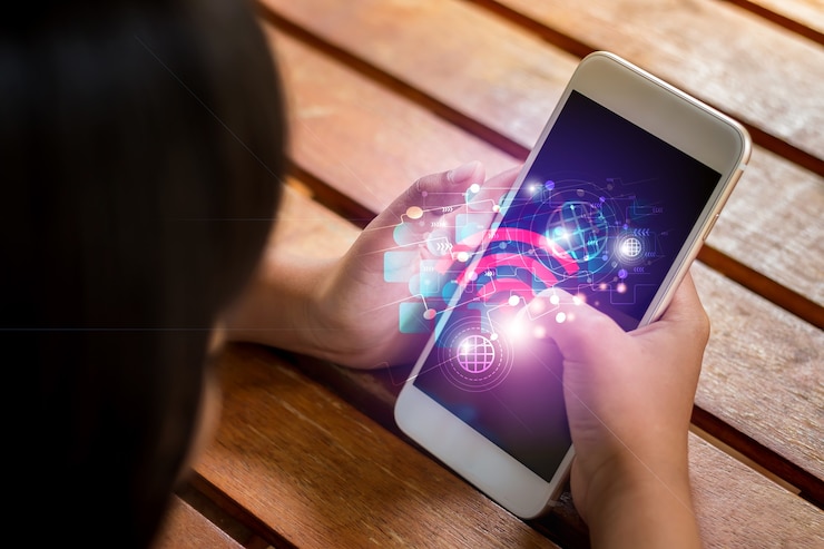 Foto tecnología de internet inalámbrica wifi para mayor comodidad en la vida diaria, el concepto de internet inalámbrico proporciona