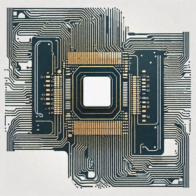 Tecnología de microchip futurista