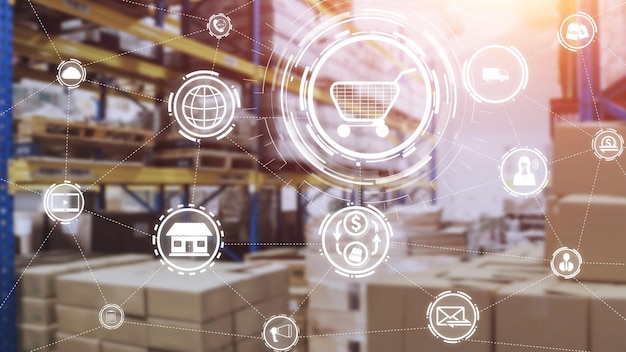 Tecnología omnicanal de enfoque comercial minorista en línea