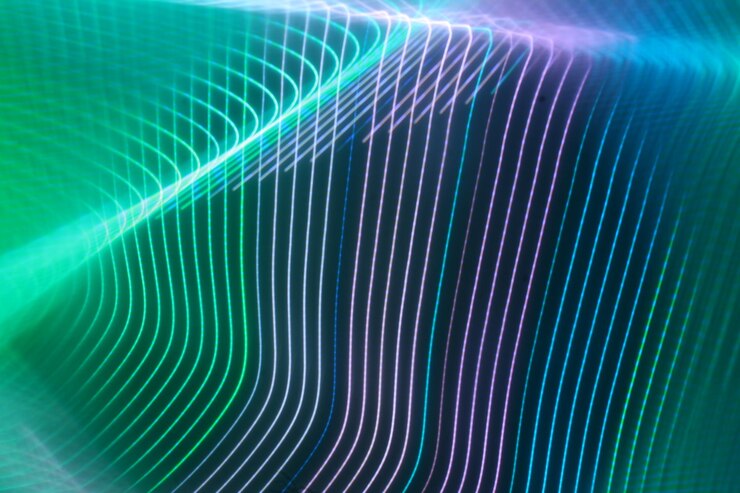 Foto tecnología optoelectrónica para la conducción de la luz en ciclos vibratorios