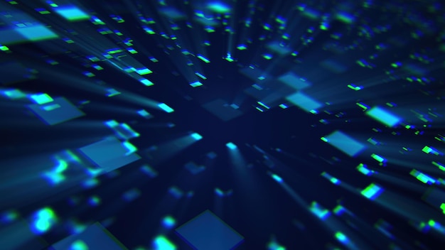 Tecnología y procesamiento de datos generados por computadora