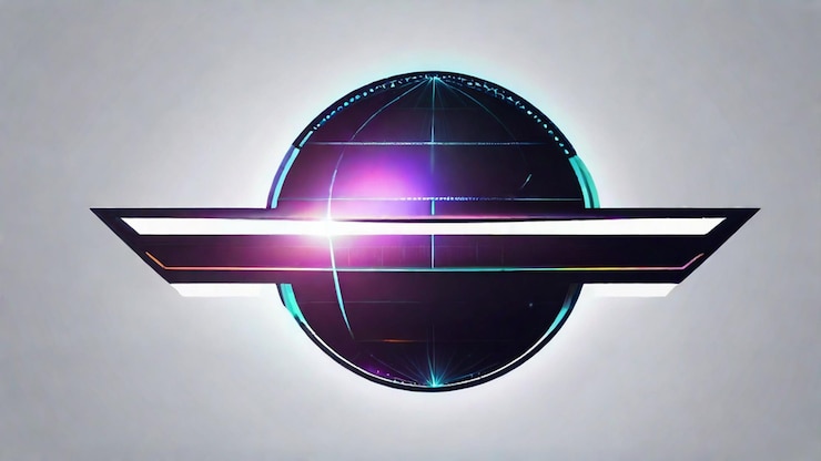 Foto tecnología de proyección holográfica futurista