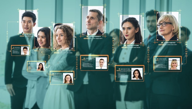 La tecnología de reconocimiento facial escanea y detecta el rostro de las personas para su identificación