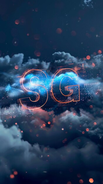 Tecnología de red 5G generada por AI