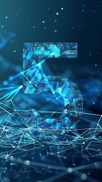 Tecnología de red 5G generada por AI