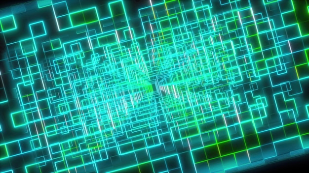 Tecnología de red abstracta de fondo generada por computadora