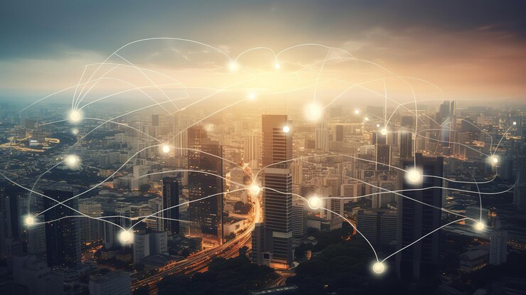 Tecnología de red inalámbrica y concepto de conexión Ai generativa