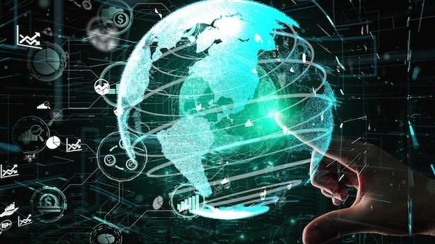 Tecnología de transacciones financieras y monetarias conceptual