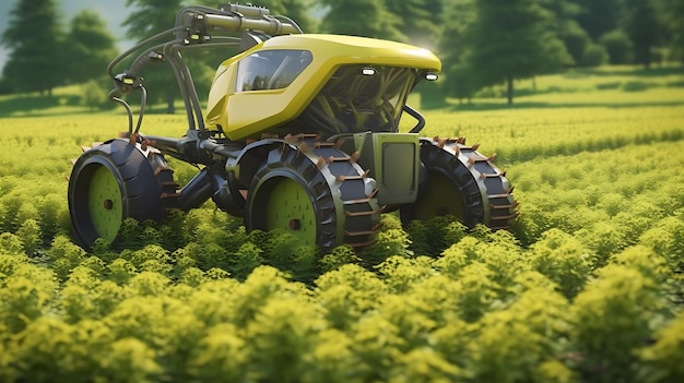 Foto tecnologías agrícolas modernas para el cultivo de plantas.