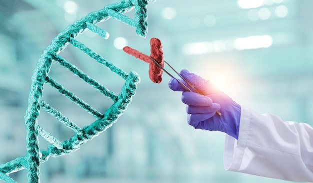 Tecnologias inovadoras de DNA na ciência e na medicina. Mídia mista