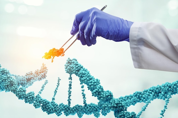 Tecnologias inovadoras de DNA na ciência e na medicina. Mídia mista