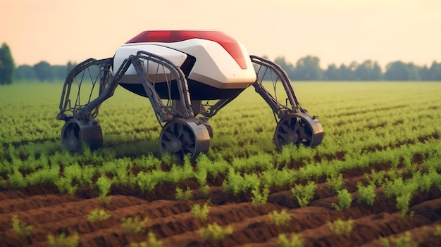 Tecnologías modernas de sistemas de automatización agrícola para el cultivo de plantas.