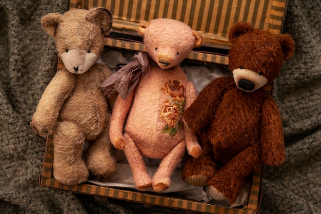 Teddybär im Innenraum Stillleben