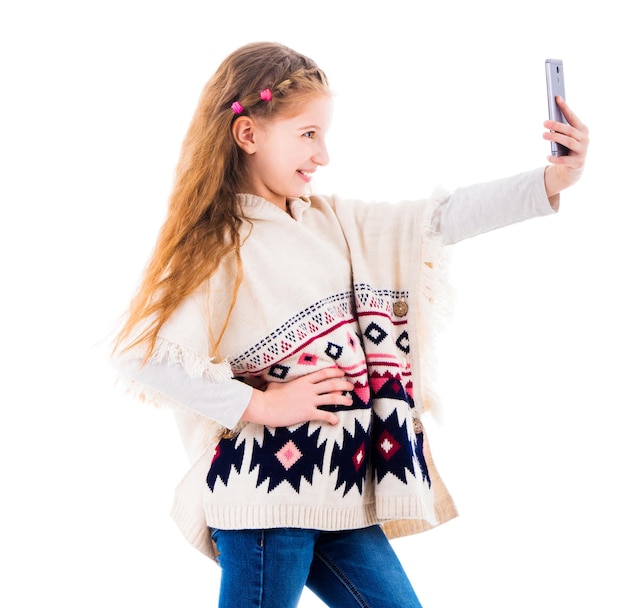 Teenager-Mädchen, das ein Selfie macht