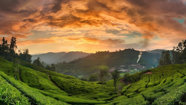 Teeplantagen Munnar Kerala Bundesstaat Indien
