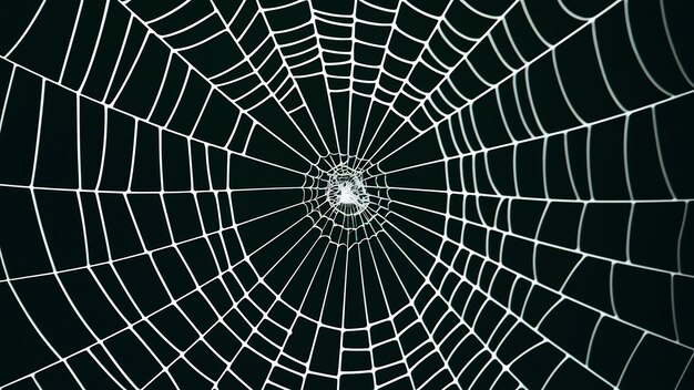 Foto teia de aranha branca em fundo branco