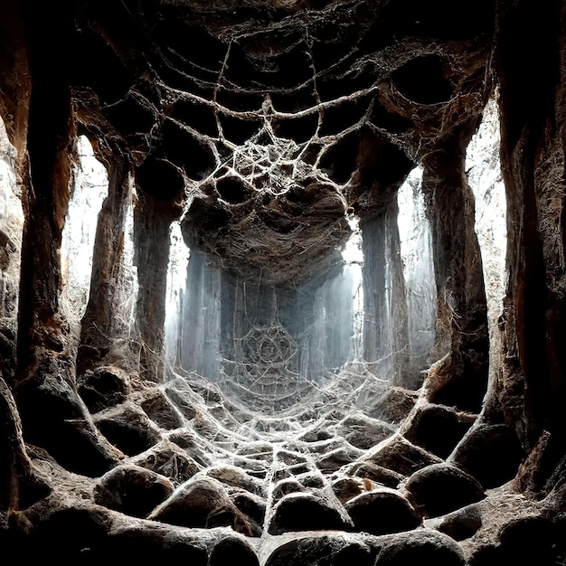 teia de aranha, caverna do velho mundo