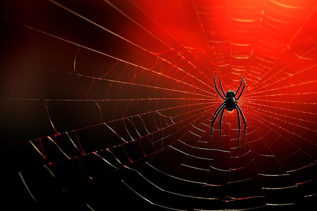 Foto teia de aranha translúcida transparente estilo halloween