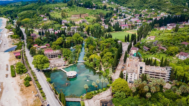 Teich im Park von New Athos Abchasien