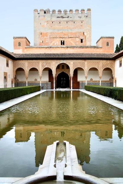 Teich in Alcazar de los Reyes Cristianos, Cordoba