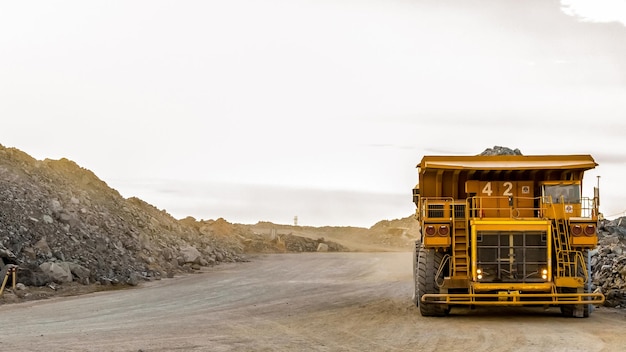 Teil einer großen Maschinerie, die für den Platinbergbau in Südafrika verwendet wird