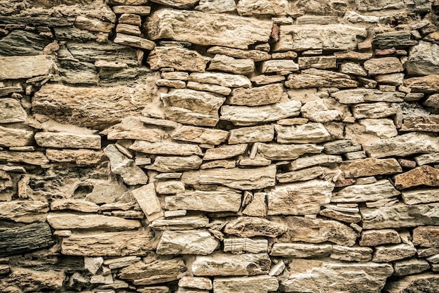 Teil einer Steinmauer, für Hintergrund oder Textur.