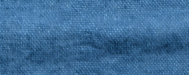Tejido de algodón azul de textura lisa sin costuras