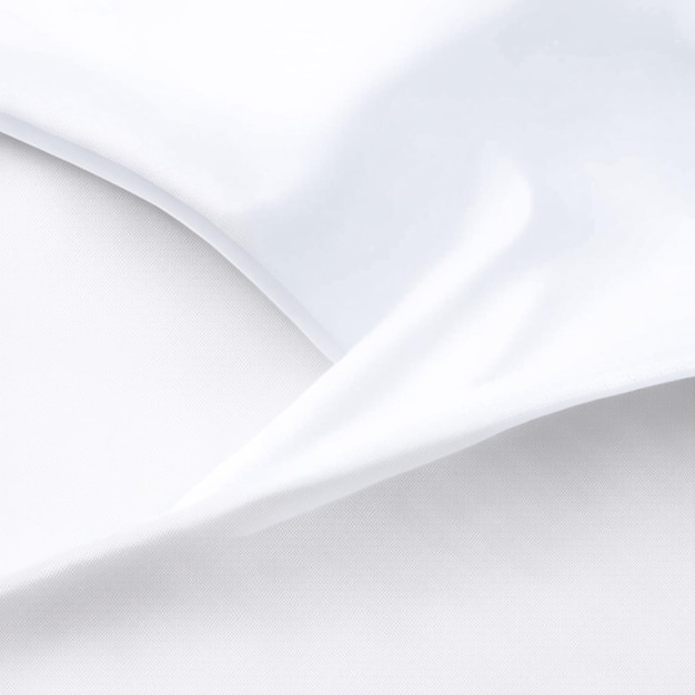 Tejido blanco arrugado tela de seda tela de algodón cuero patrón de onda suave fondo de textura