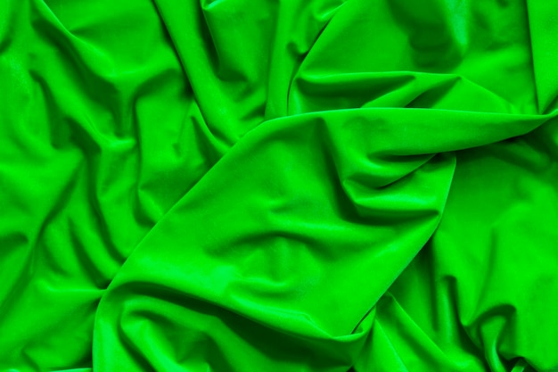 Tejido drapeado verde