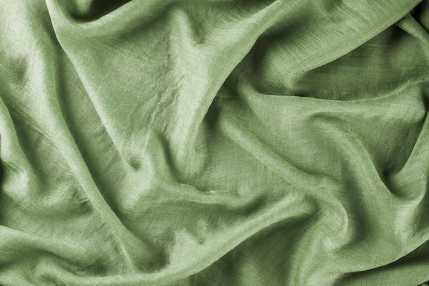 Tejido ligero drapeado verde