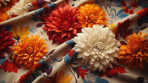 tejido en papel pintado vintage floral uhd