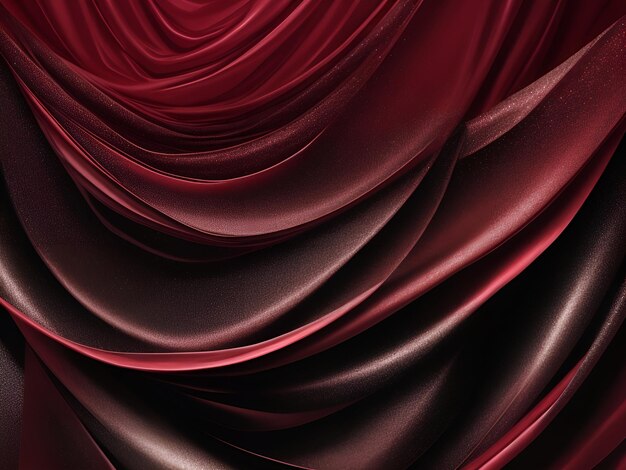 Foto tejido de satén de seda roja negra fondo abstracto