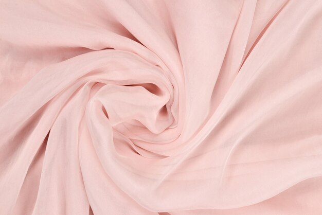 Tejido de seda rosa suave suave
