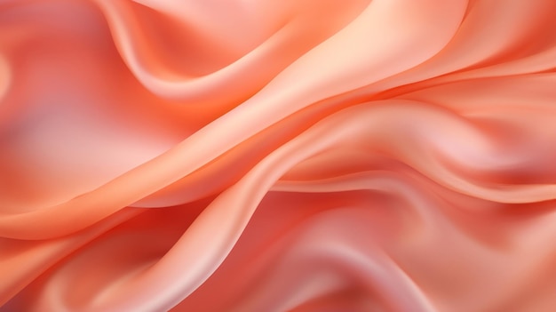 Tejido de seda suave en un color fuzz de melocotón como fondo Vista superior