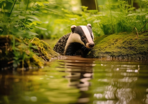 Los tejones son omnívoros de patas cortas de la familia Mustelidae.