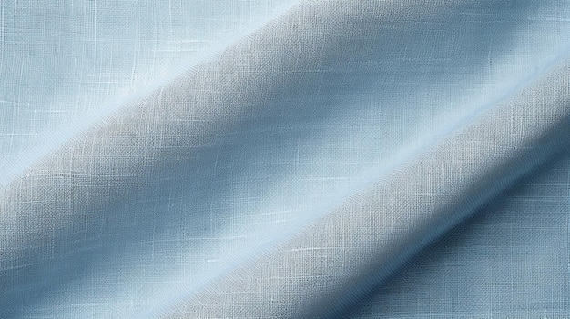 Una tela azul con una raya blanca.