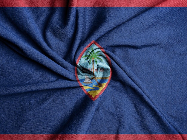 Foto tela bandera de guam bandera nacional de guam